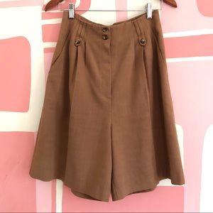 Vintage High Waisted Bermuda Dress Shorts